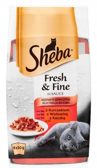 Sheba Fresh Fine Mini Mięsne Dania w sosie 6x85