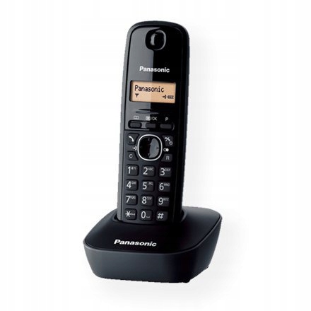 Panasonic Cordless KX-TG1611FXH Black,