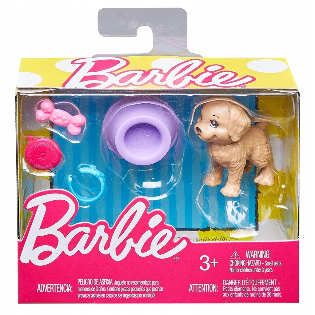 Barbie Akcesoria Zestaw z Pieskiem FHY70
