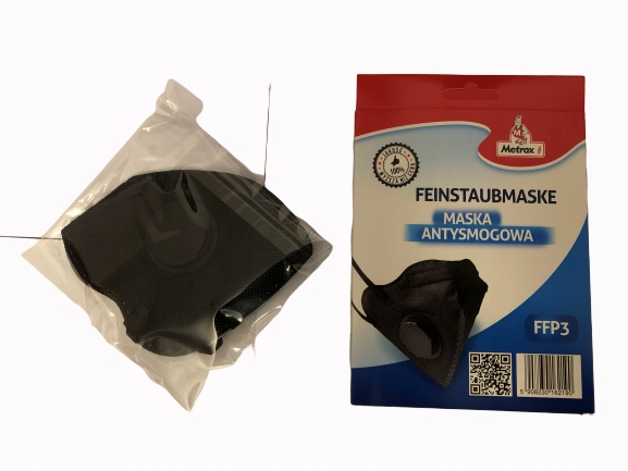 MASKA OCHRONNA MASECZKA Z ZAWORKIE FILTREM FFP3