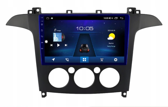 Radio nawigacja ANDROID Ford S-MAX 2006-2010 WiFi Manualna klimatyzacja