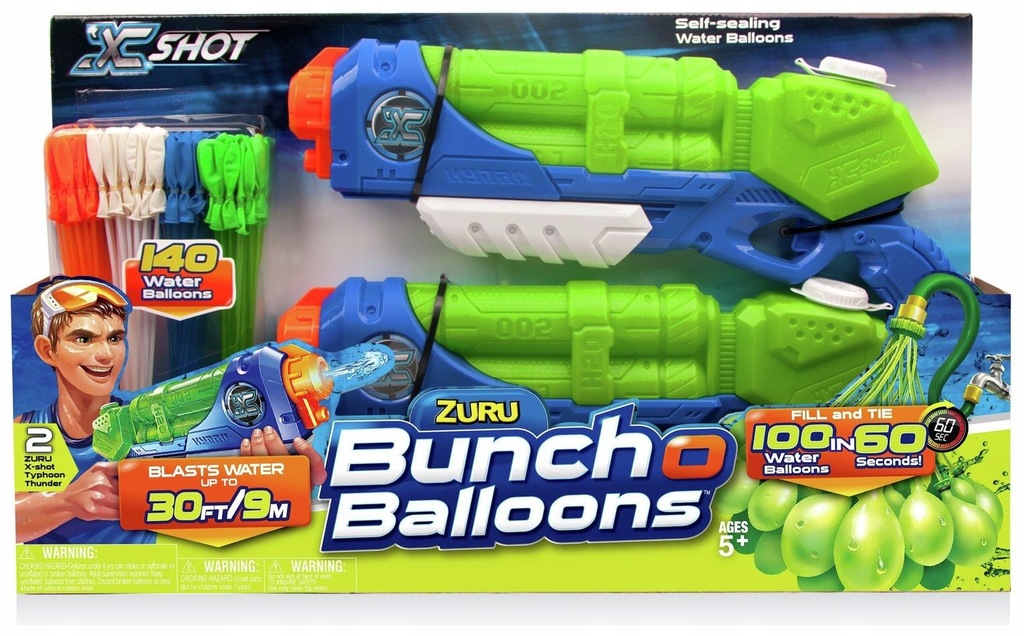 PISTOLET NA WODĘ ZURU BUNCHO BALLOONS XSHOT 8169250274 oficjalne