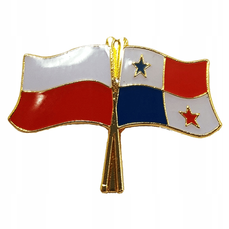 Przypinka pin wpinka flaga POLSKA-Panama