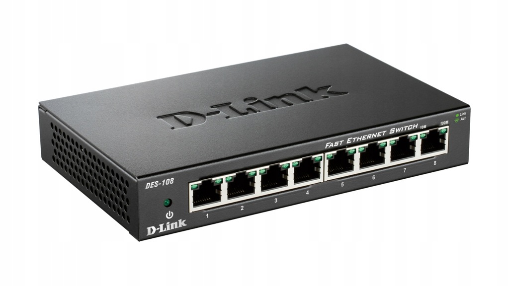 Купить Коммутатор D-Link DES-108 10/100 8-портовый Fast Ethernet: отзывы, фото, характеристики в интерне-магазине Aredi.ru