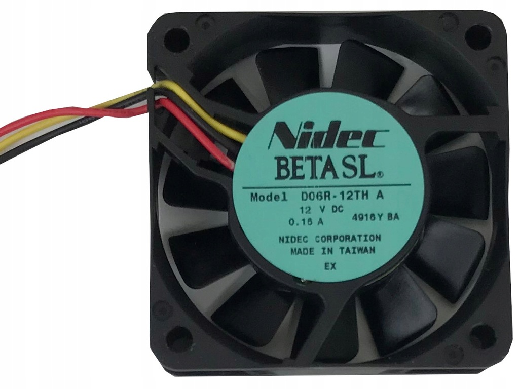 Ventilateur 40mm Nidec TA150DC Beta V - 12V, Faible Bruit (18dB) - Occasion Fonctionnelle