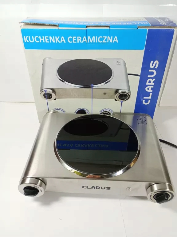 KUCHENKA INOX Z PŁYTĄ CERAMICZNĄ CLARUS KC-5139