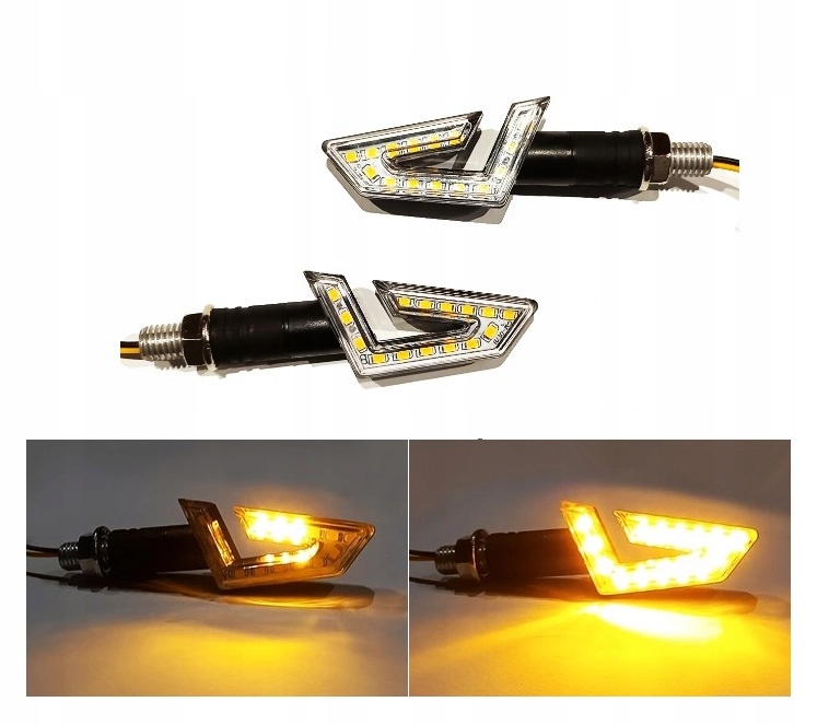 KIERUNKOWSKAZY LED DYNAMICZNE PŁYWAJĄCE 15LED