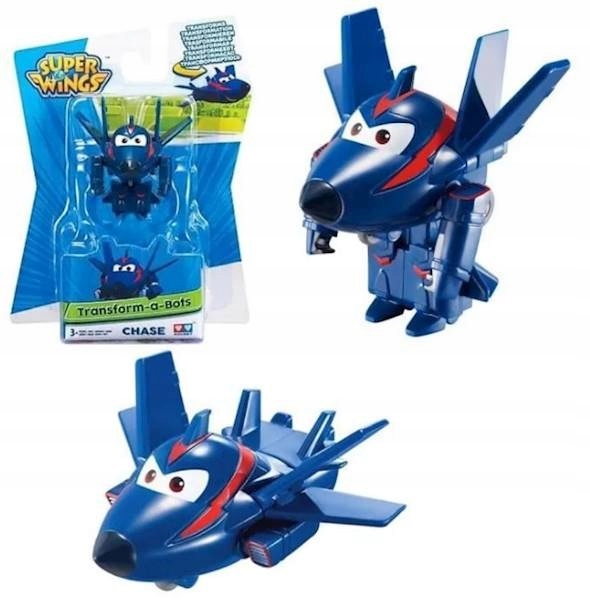 Super Wings robot transformers Agent Chase samolot