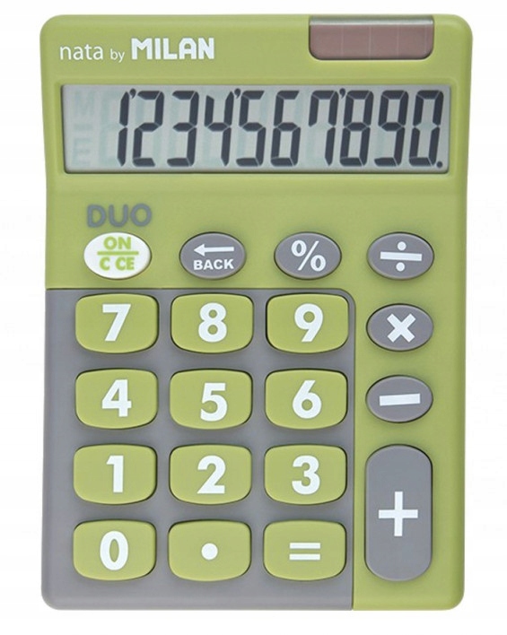 Kalkulator 10-pozycyjny. Touch Duo, zielony