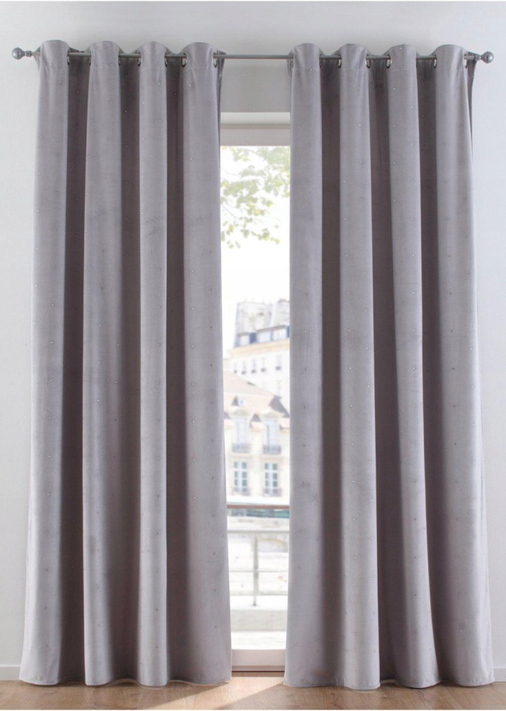 ZASŁONA SZARA Z CYRKONIAMI 1SZT 1C5D19 Bpc 140/145