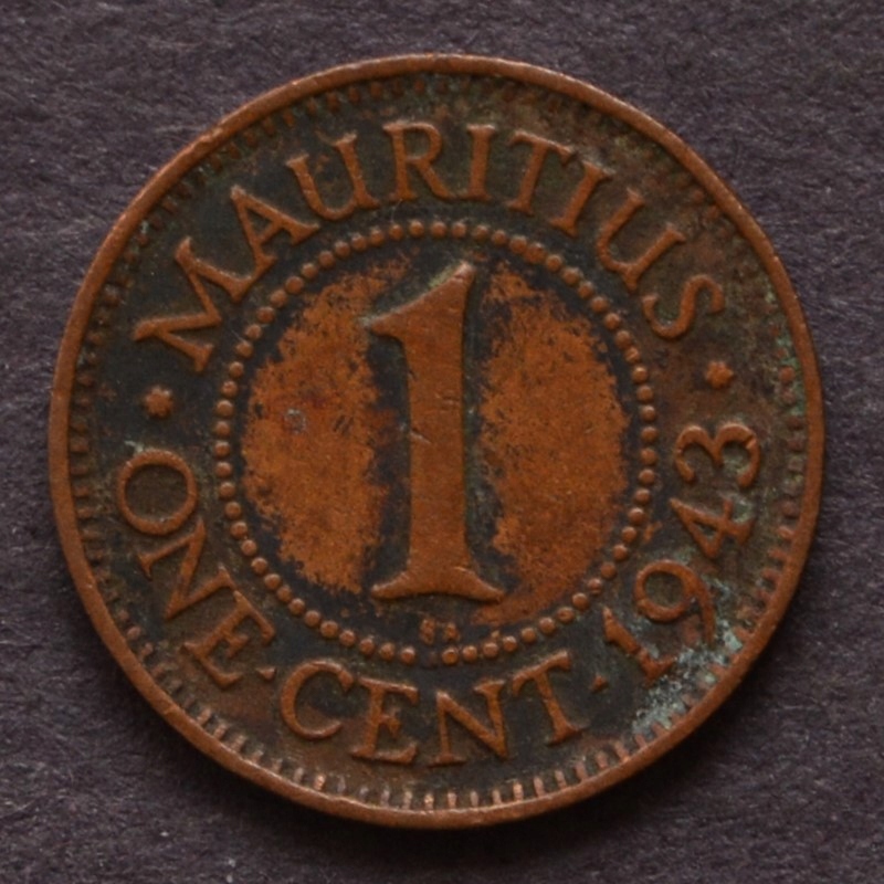 Mauritius - 1 cent 1943