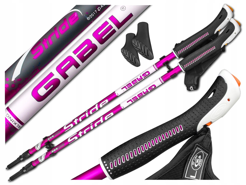 KIJE NORDIC WALKING GABEL VARIO S-9.6 FUCHSIA