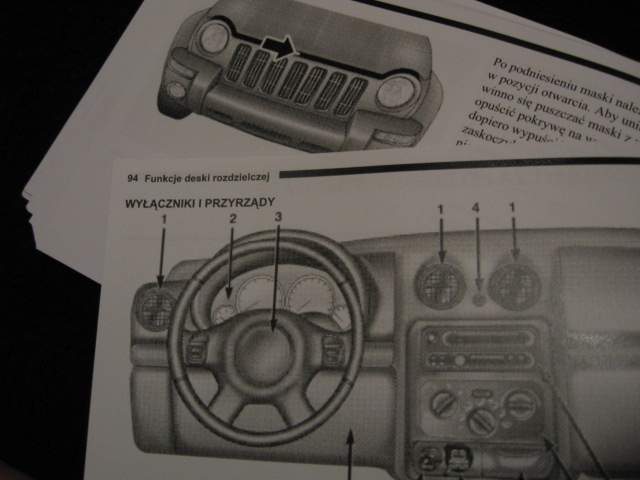 JEEP CHEROKEE KJ liberty instrukcja obsługi 2001