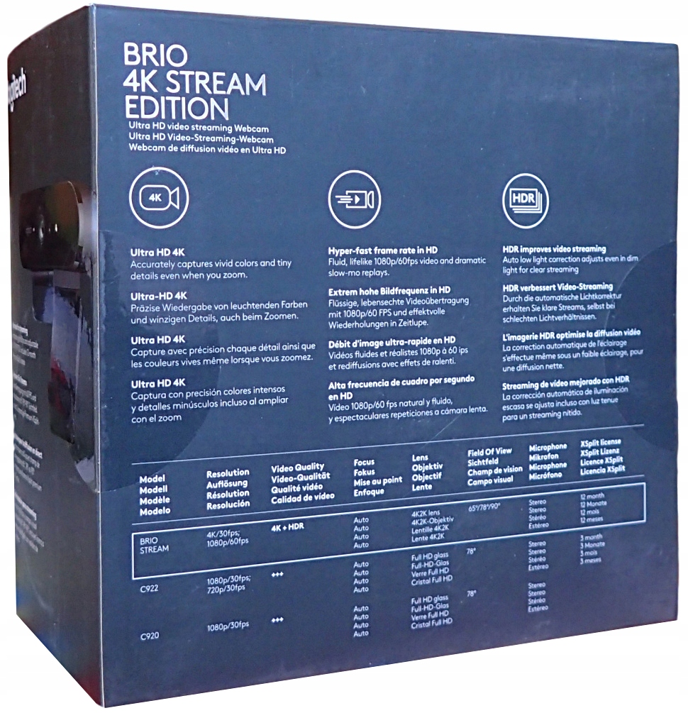 Купить Веб-камера Logitech Brio 4K UltraHD UHD: отзывы, фото, характеристики в интерне-магазине Aredi.ru