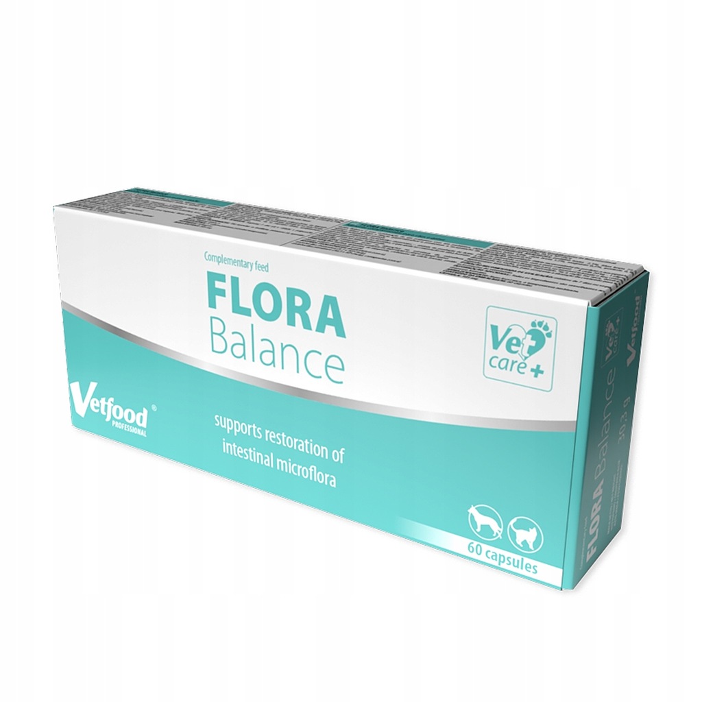 FLORA BALANCE 60 CAPS. poprawa mikrofliry jelitowej u psów i kotów!