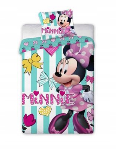 POŚCIEL MINNIE MOUSE 100X135+40X60 Baw .Dis