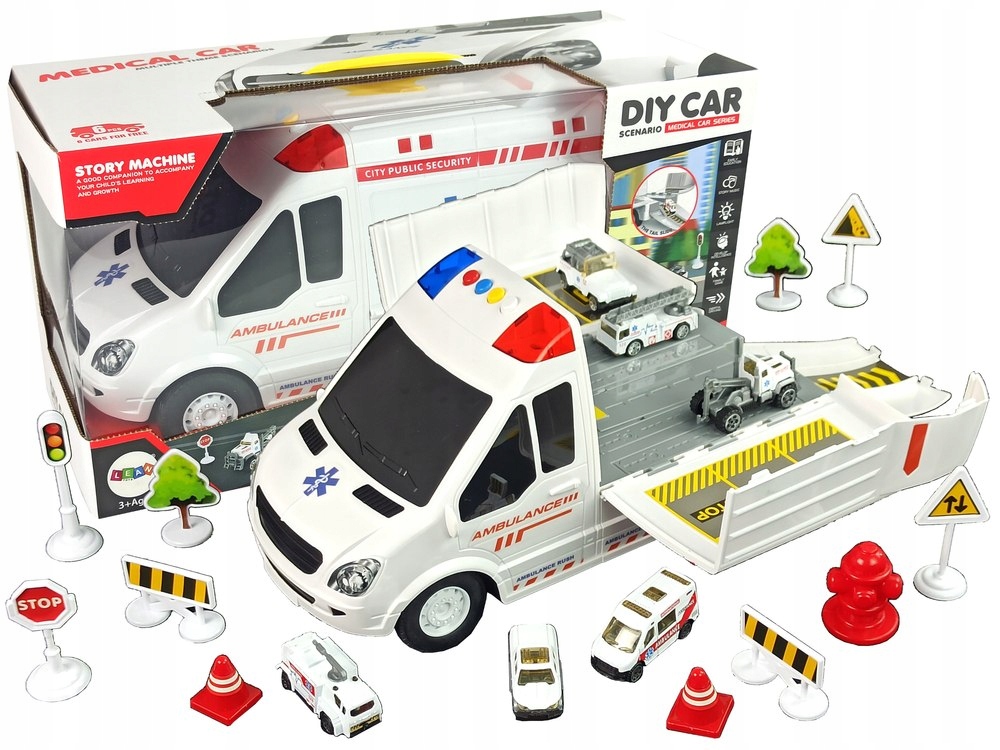 Ambulans Transportowy Parking Dźwięki Światła Napę