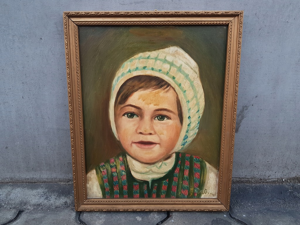 Obraz olejny portret Madagna