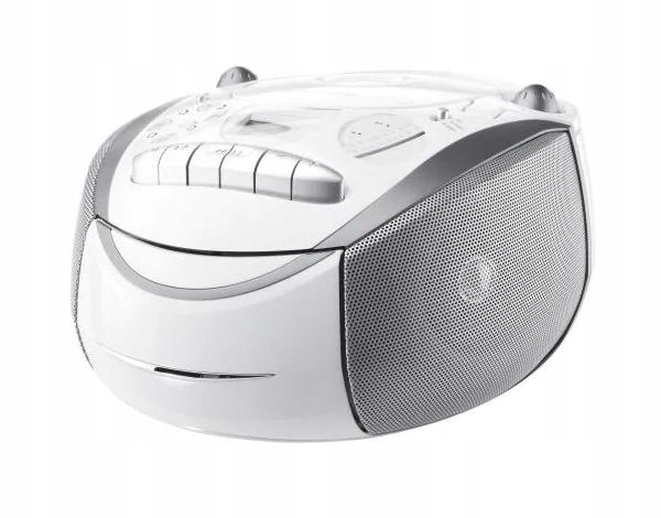 BOOMBOX GRUNDIG RCD2700 FM CD MP3 FM kaseta BIAŁY