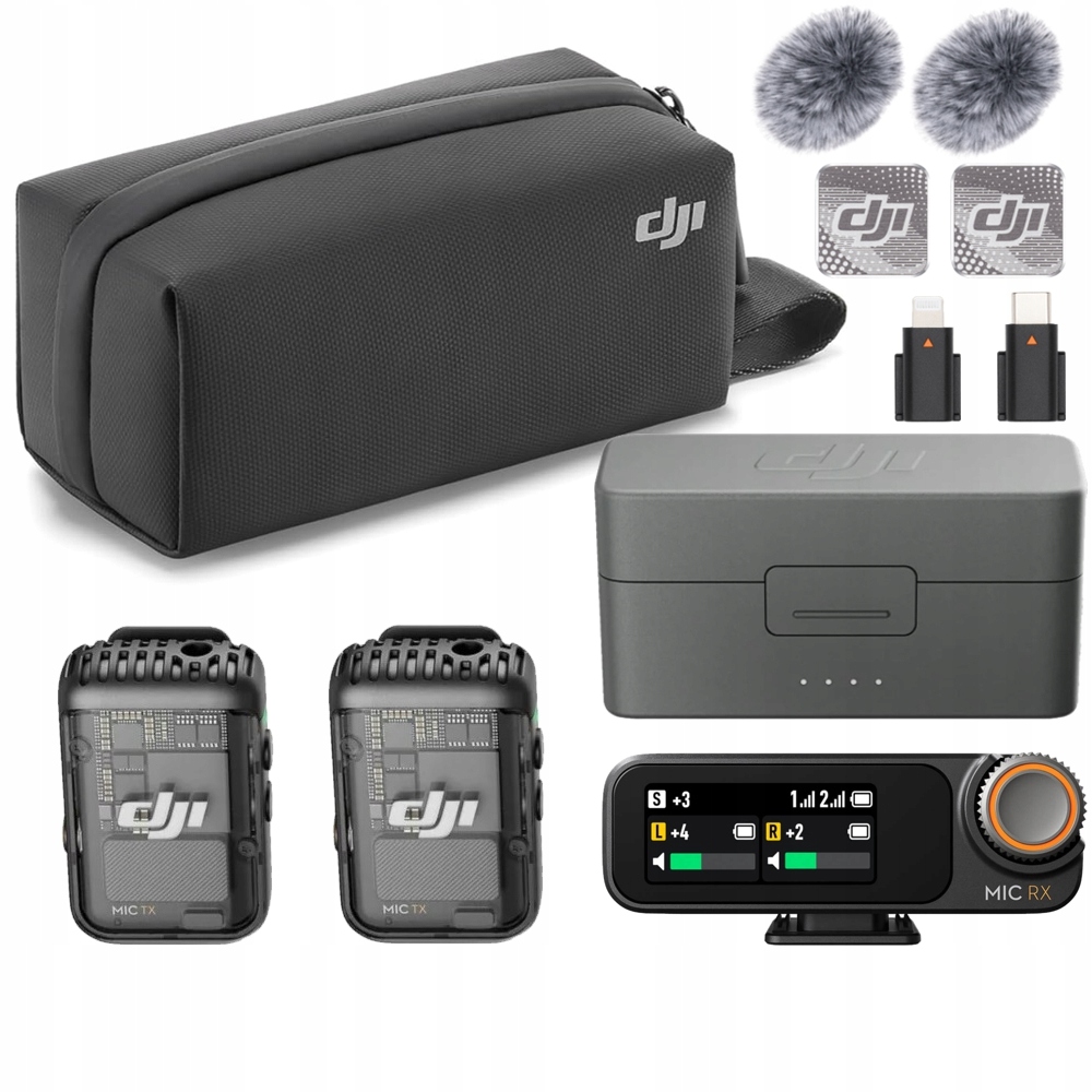 DJI MIC 2 Bezprzewodowy System Audio 2x Mikrofon + Nadajnik + Etui