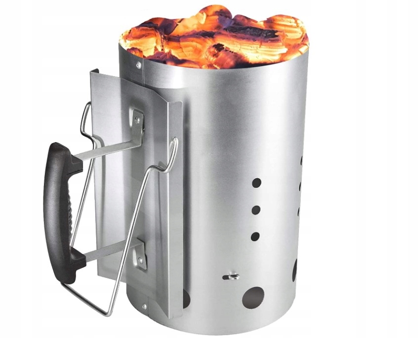 KOMINEK Z UCHWYTEM DO ROZPALANIA GRILLA