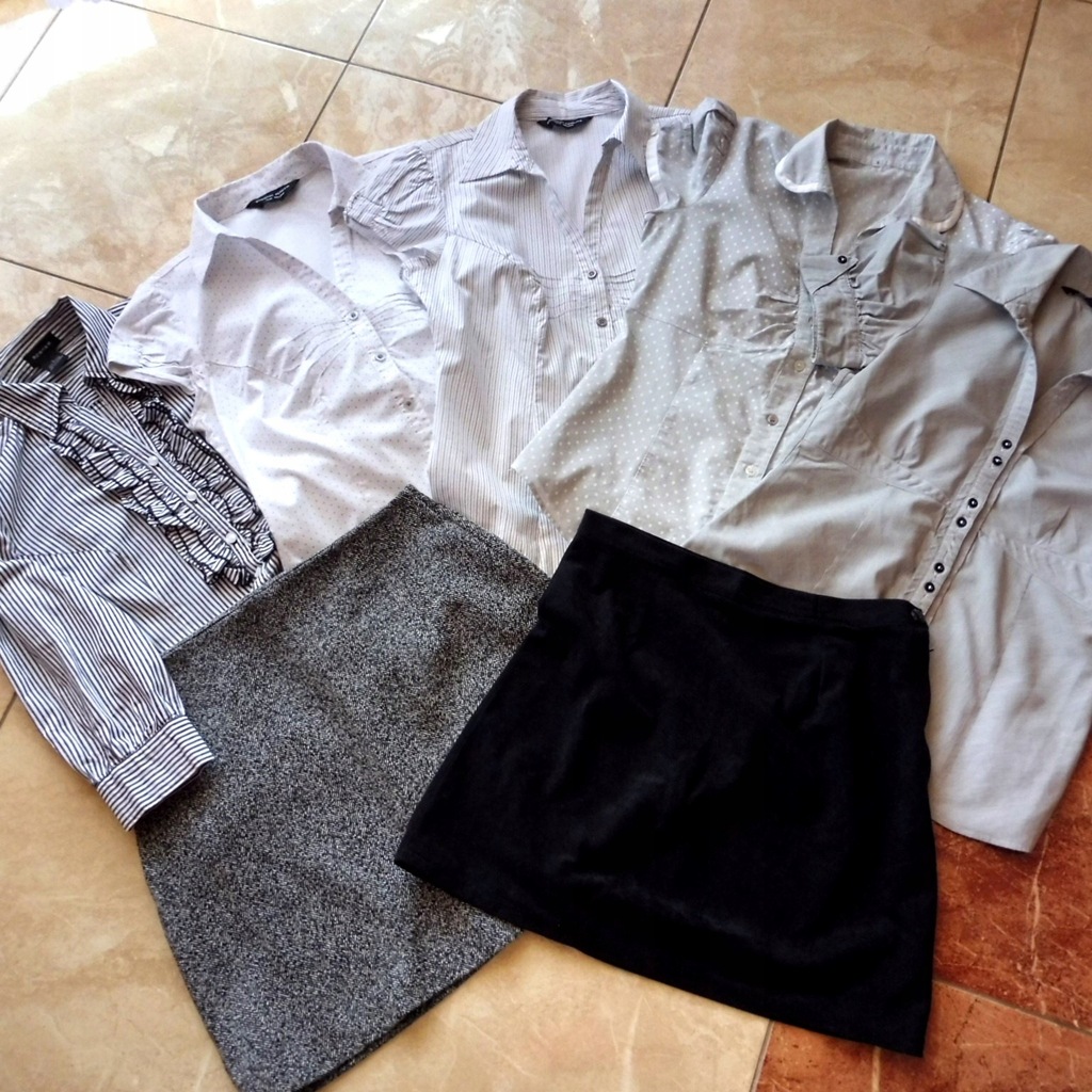Bluzki spódnice DOROTHY PERKINS TOPSHOP r. 36 38