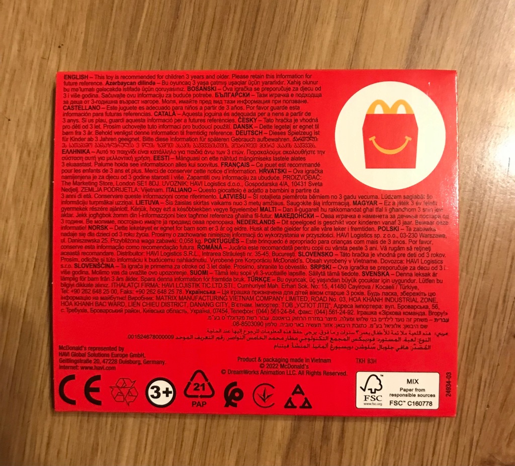 Mcdonalds happy meal zabawka shrek osioł 12555856812 oficjalne