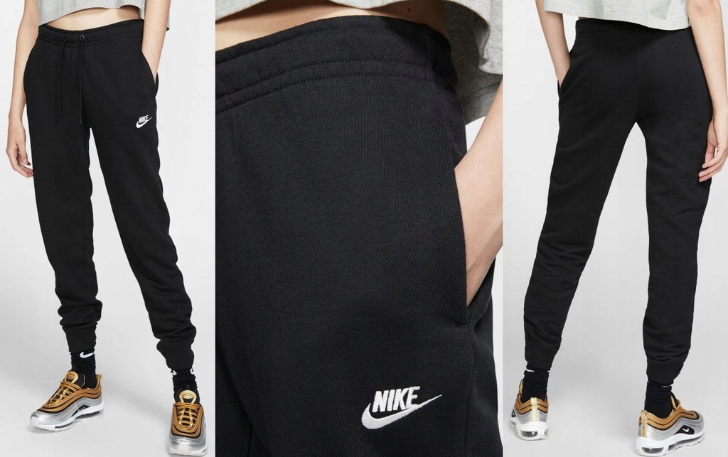 NIKE CZARNE SPODNIE DRESOWE DAMSKIE XL