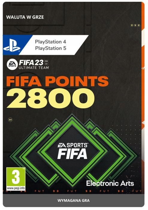 2800 FIFA Points PS4 PS5 FUT 23 (Kody PSN)