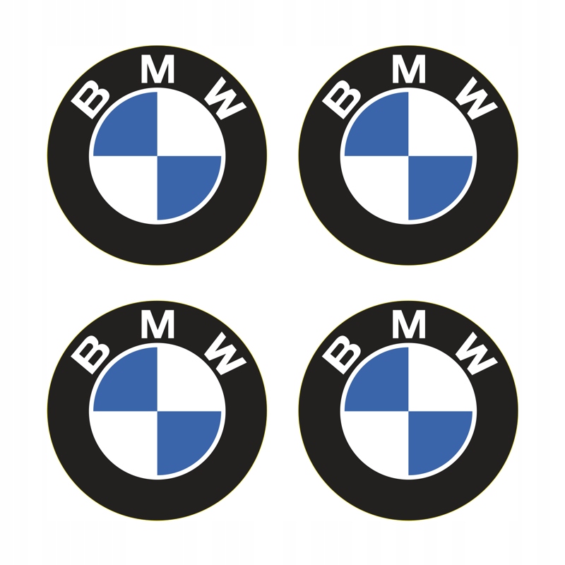 Emblematy 60mm naklejki na kołpaki dekielki BMW