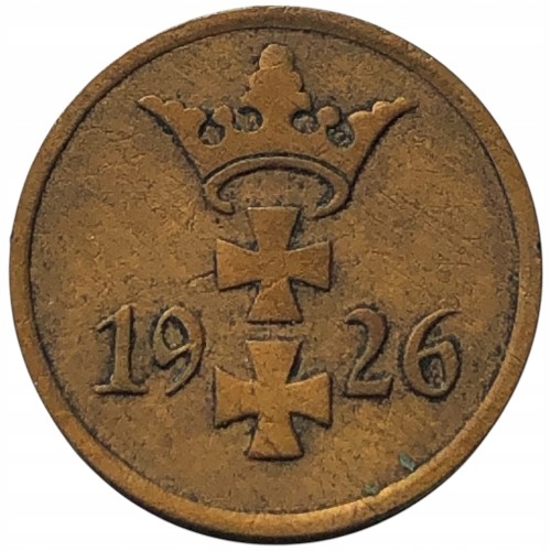 69200. Wolne Miasto Gdańsk, 1 fenig, 1926r.