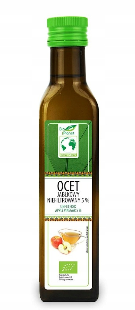 OCET JABŁKOWY NIEFILTROWANY BIO 5 % 250 ml BP