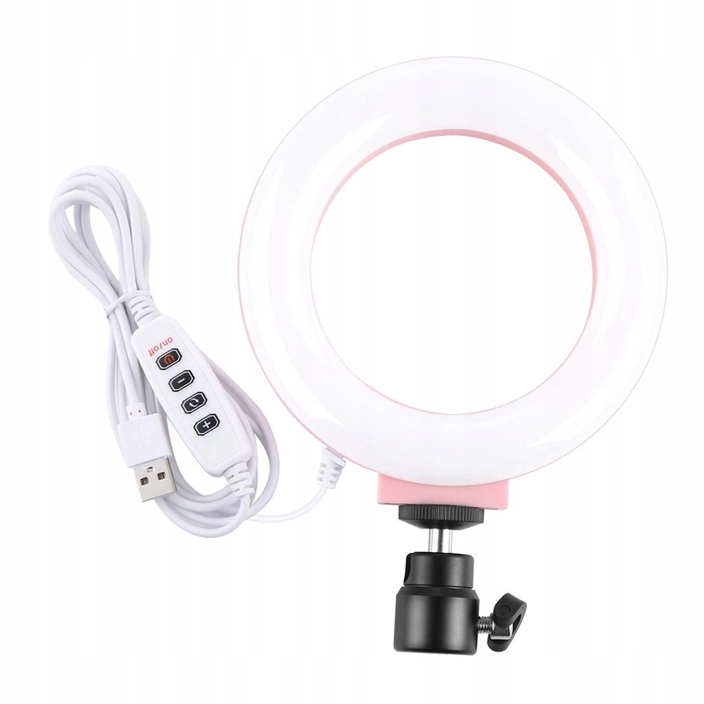LED Three Color Temperatures Lamp for Vlogging Video 4.7 inch Ring Light