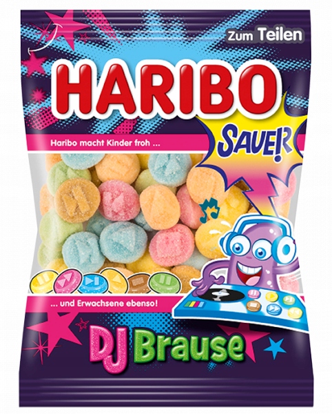 Haribo DJ Brause żelki kwaśne 175g