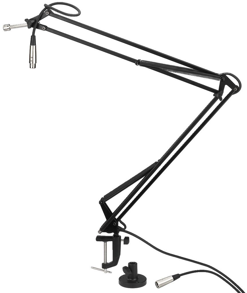 MONACOR MS-15 - Statyw mikrofonowy z ruchomym rami