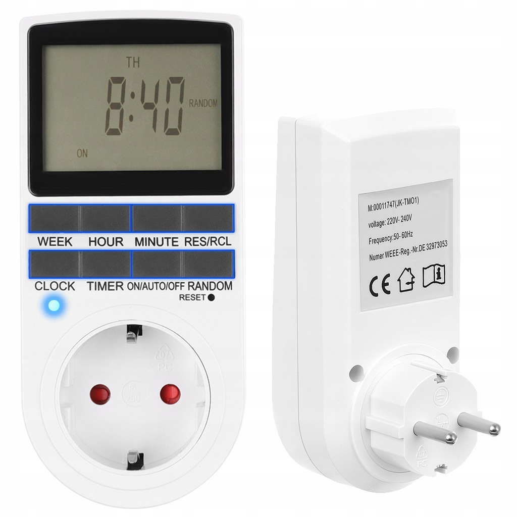 PROGRAMATOR CZASOWY WŁĄCZNIK WYŁĄCZNIK LCD IZOXIS 11747