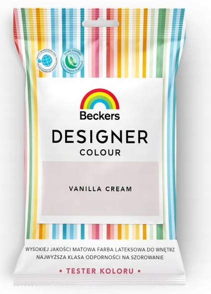 BECKERS DESIGNER COLOUR 50ml TESTER VANILLA CREAM