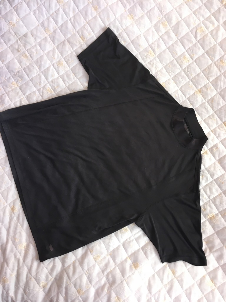 Adidas XL czarna koszulka sportowa z golfem