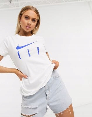 NIKE BIAŁY KLASYCZY T-SHIRT Z LOGO BASIC XS 1ARB