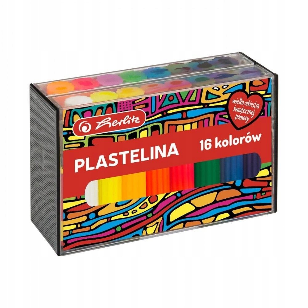 PLASTELINA 16 KOLORÓW WOŚP, HERLITZ