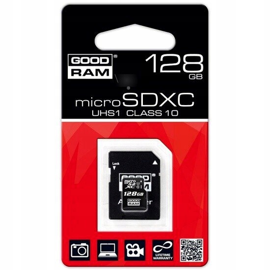 GOODRAM KARTA PAMIĘCI MICROSDXC 128GB + ADAPTER SD