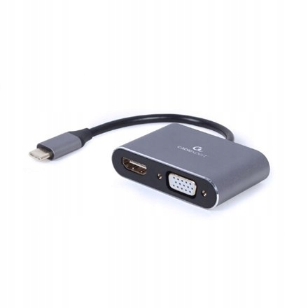 Cablexpert USB Type-C to HDMI and VGA display adapter A-USB3C-HDMIVGA-01 0.
