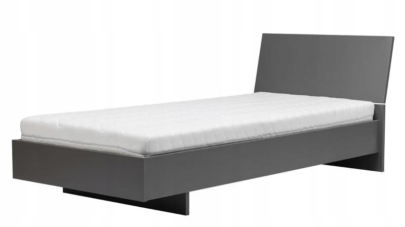 Łóżko 90x200cm Popiel/Biały ZOYA Z12
