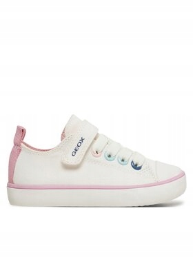 geox Trampki J Gisli Girl J454NA 00010 C1000 M Biały