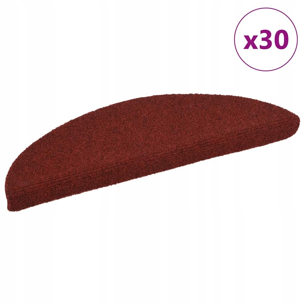 MATY NA SCHODY SAMOPRZYLEPNE 30 SZT. CZERWONE 56X17X3CM