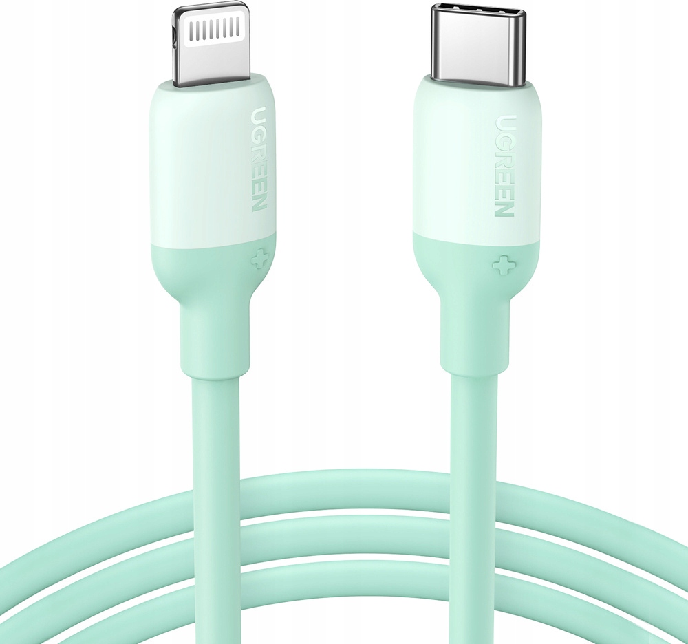 Kabel UGREEN US387 USB-C - Lightning MFI C94 Power Delivery 1m zielony