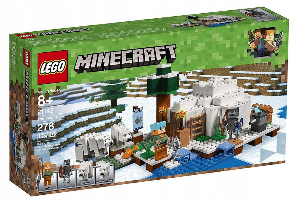 LEGO MINECRAFT IGLOO NIEDŹWIEDZIA POLARNEGO 21142