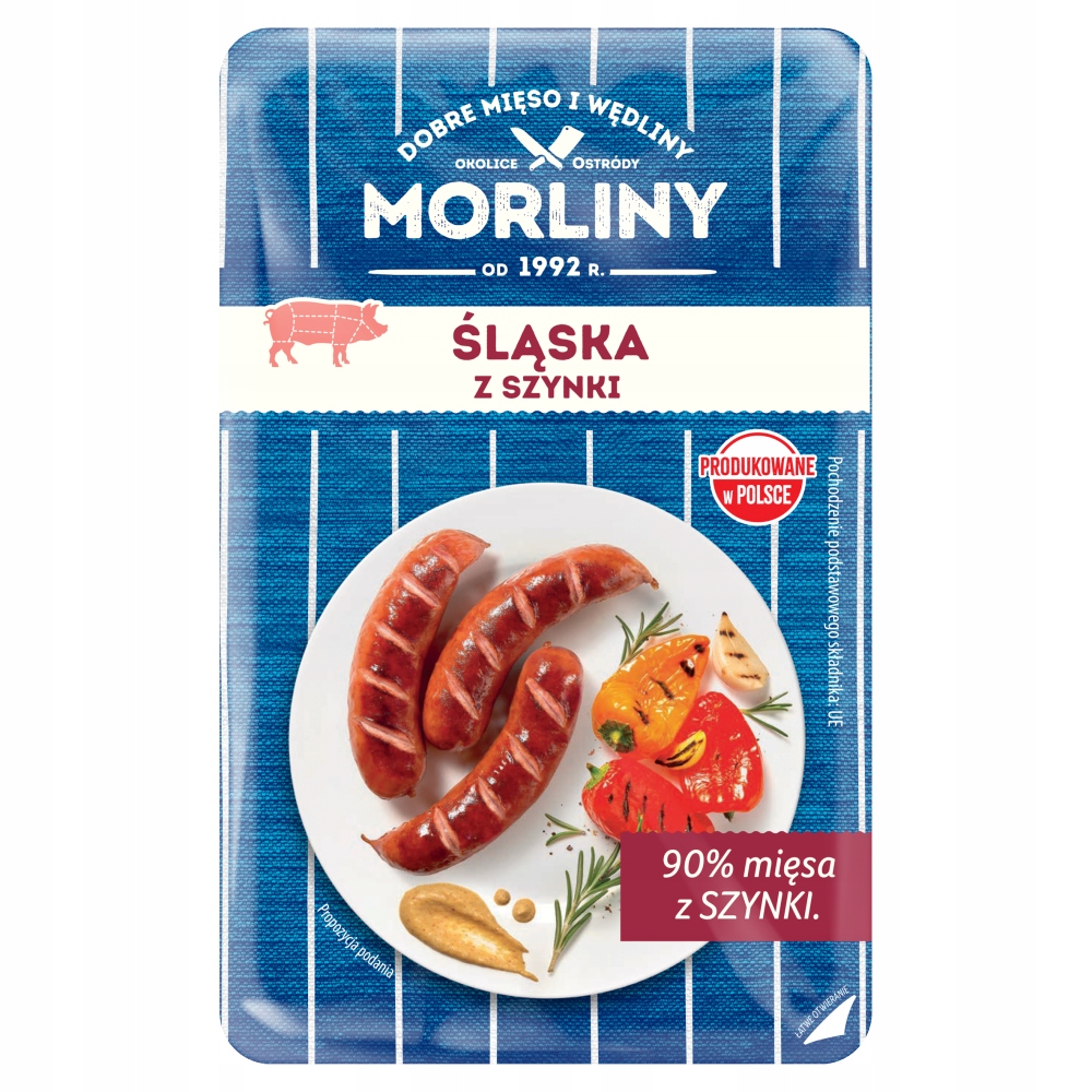 Morliny Kiełbasa Śląska Z Szynki 460 G