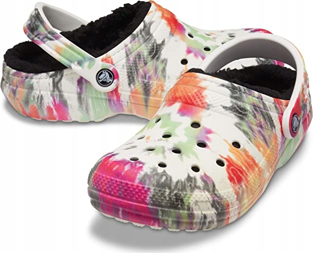 CROCS CLASSIC LINED TIE DYE CLOG KLAPKI 37-38