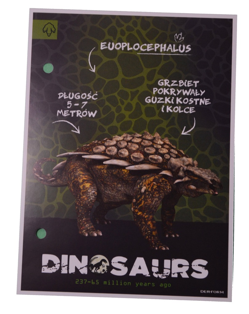 Karteczki DINOSAURS A6 3szt 07 seria 1 dinozaur
